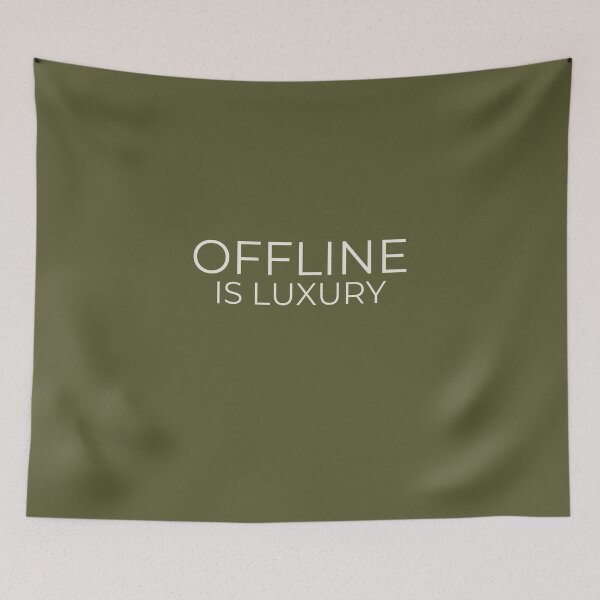 Item preview, Offline Is Luxury – Minimalist Typography designed and sold by No Excuses Supply.