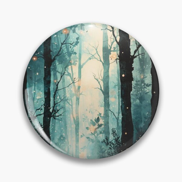 Item preview, Magical forest at night designed and sold by uunaa.