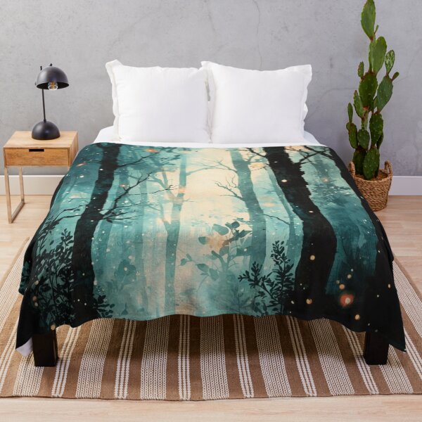 Item preview, Magical forest at night designed and sold by uunaa.