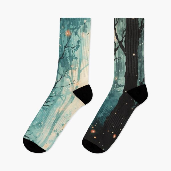 Item preview, Magical forest at night designed and sold by uunaa.