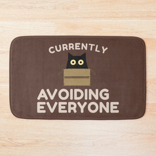 Item preview, Currently Avoiding Everyone Funny Cat Meme Introvert designed and sold by No Excuses Supply.