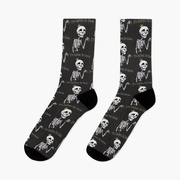 Item preview, "I'd Rather Be Home" Funny Introvert Skeleton Sarcastic Art designed and sold by Cipher & Soul.