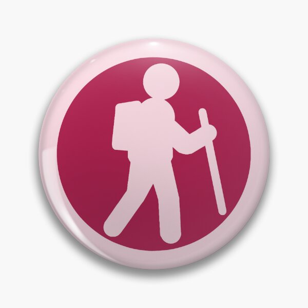 Item preview, Hiker Icon pink designed and sold by TinkyInkyFinky.