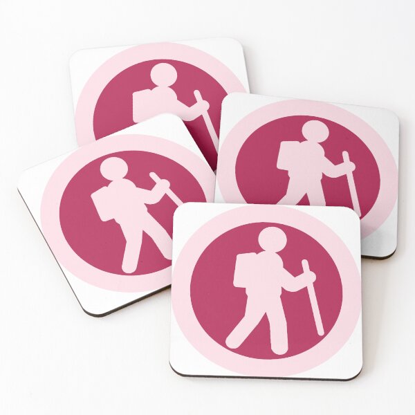 Item preview, Hiker Icon pink designed and sold by TinkyInkyFinky.