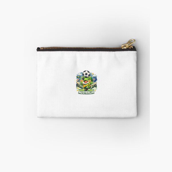 Item preview, Kawaii Frog Australia Soccer Fan Sticker designed and sold by Cozy404Lab.