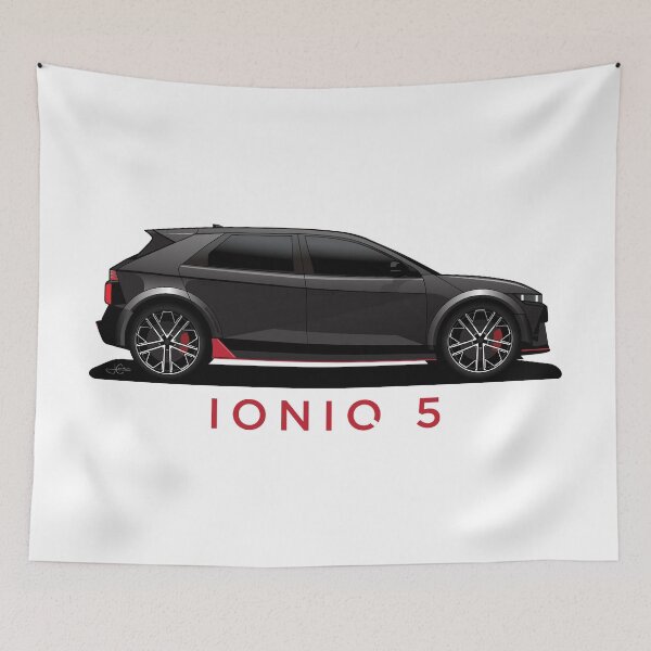 Item preview, Ioniq 5 N line Black illustration designed and sold by blackdogshop.