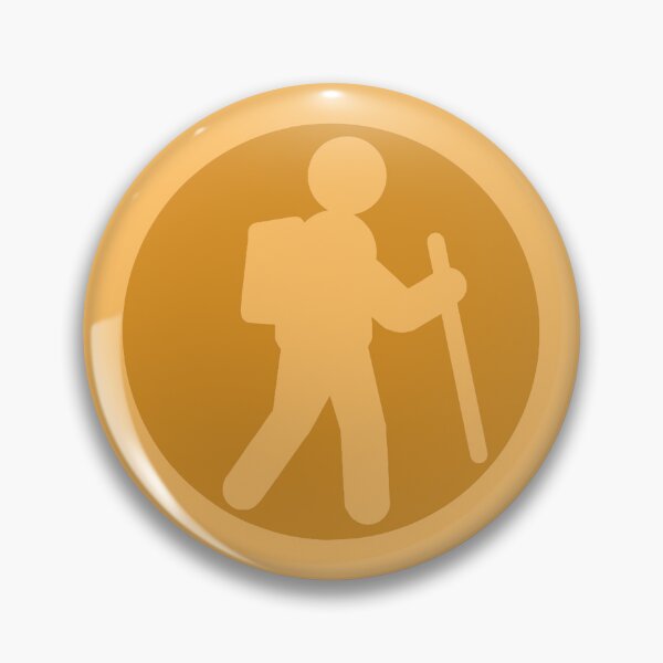 Item preview, Hiker Icon orange designed and sold by TinkyInkyFinky.