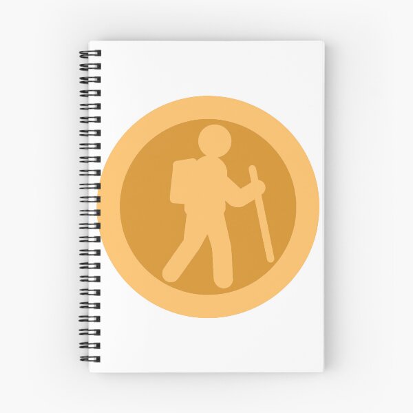 Item preview, Hiker Icon orange designed and sold by TinkyInkyFinky.