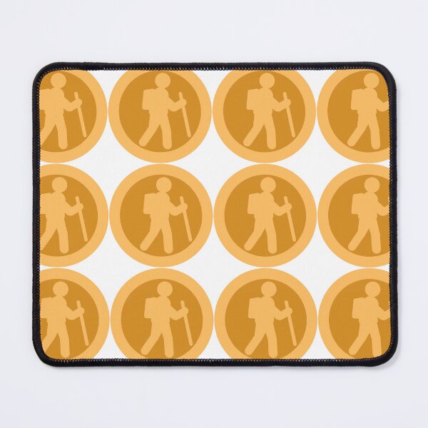 Item preview, Hiker Icon orange designed and sold by TinkyInkyFinky.