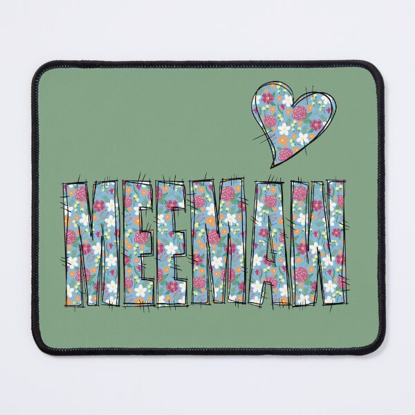 Item preview, Meemaw Floral Stitch Pattern  With green Background  designed and sold by missmann.