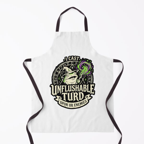 Item preview, Unflushable Turd Spell Funny Chaotic Wizard Retro Fantasy Meme designed and sold by get55shirt.