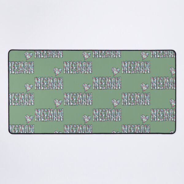 Item preview, Meemaw Floral Stitch Pattern With green Background designed and sold by missmann.