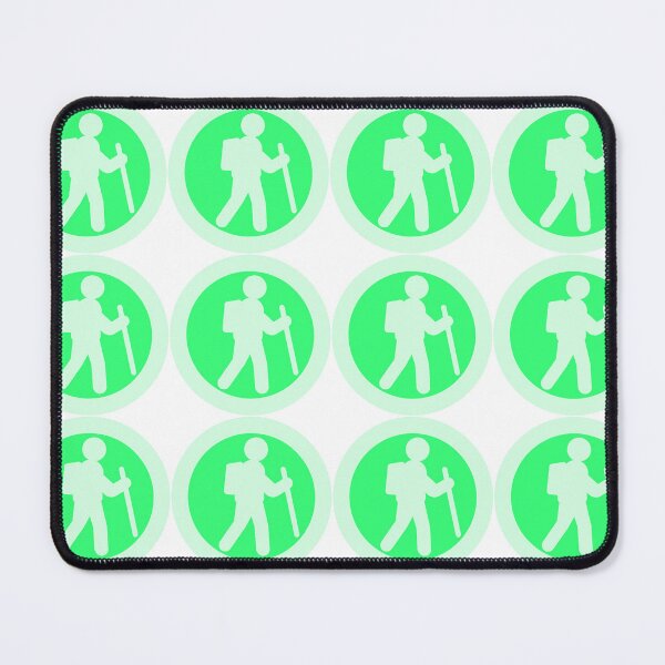 Item preview, Hiker Icon bright green designed and sold by TinkyInkyFinky.