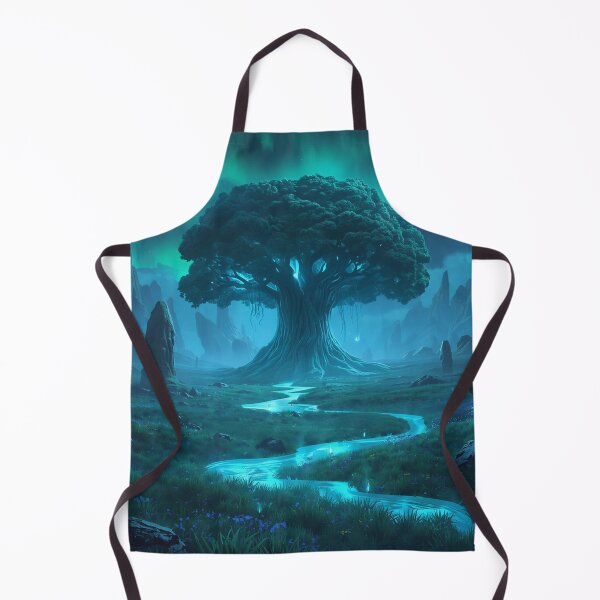 Item preview, Sacred Tree Fantasy Alien Valley Landscape designed and sold by Luminous Wilds.