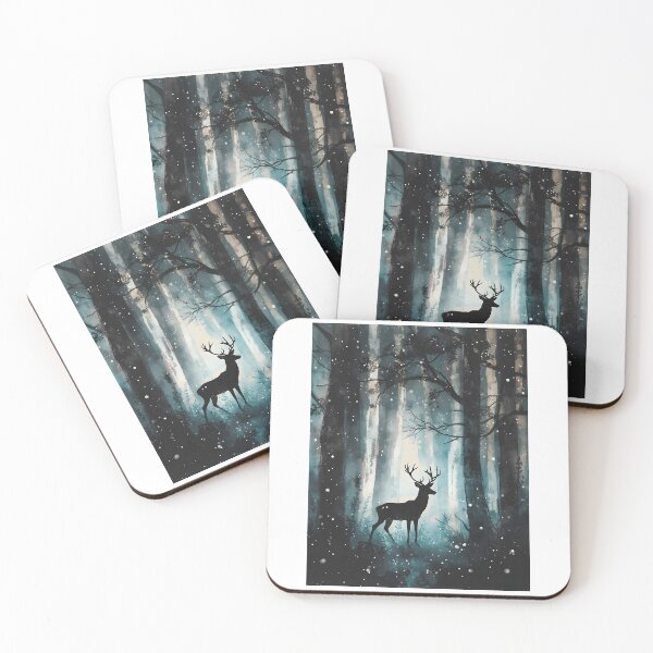 Item preview, Magical forest at night designed and sold by uunaa.