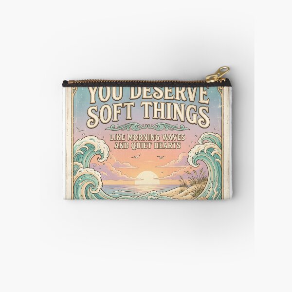 Item preview, You Deserve Soft Things – Ocean Therapy Poster Design designed and sold by Sea Gem.