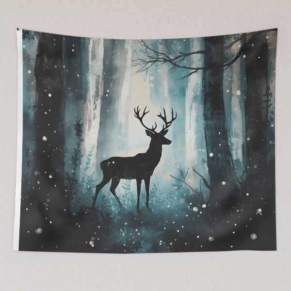 Item preview, Magical forest at night designed and sold by uunaa.