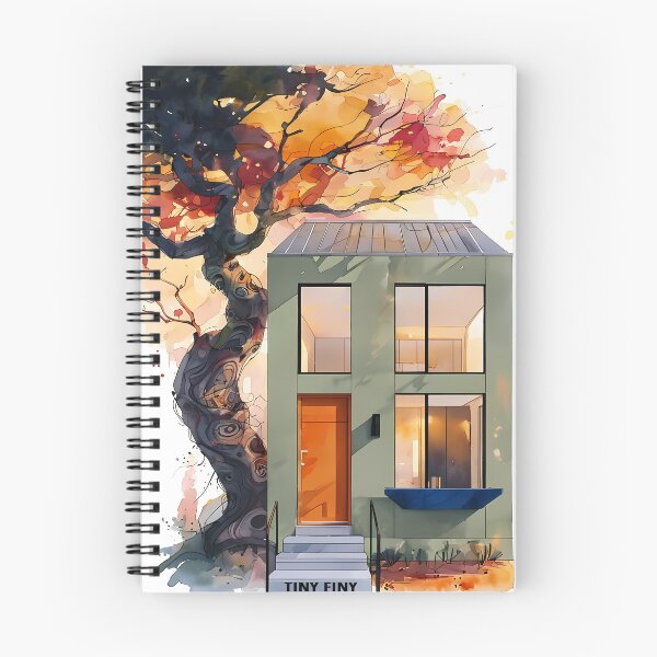 Item preview, Tiny Finy - Cozy Autumn Architecture Art designed and sold by Modern Nest Art.