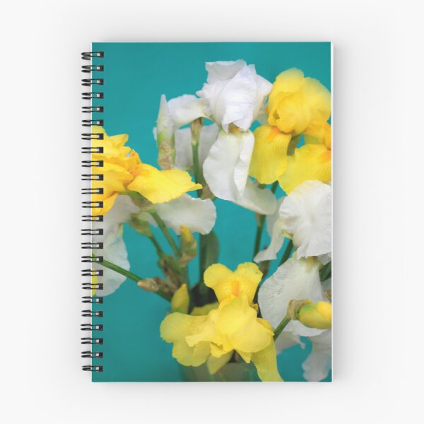 Item preview, White and yellow iris on green background designed and sold by olena2552.