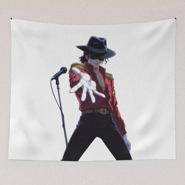 Item preview, Anime Michael Jackson Red Jacket Pose designed and sold by ExploreAura Studio.