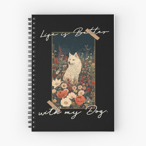 Item preview, Funny Samoyed Life is Better Floral Cottagecore Mom Dad Kids designed and sold by rafaeltto.