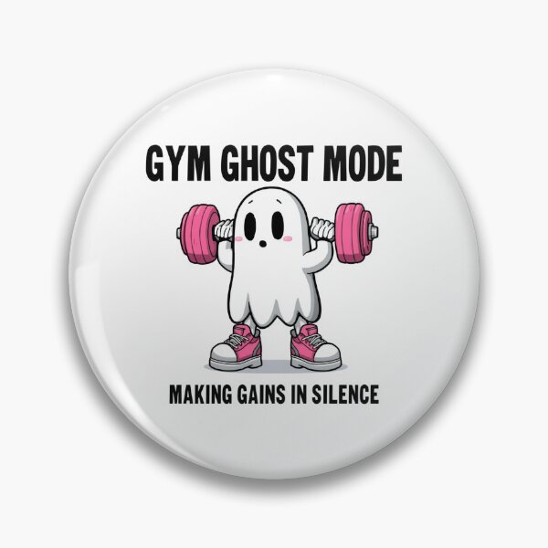 Item preview, Gym Ghost Mode – Making Gains in Silence designed and sold by Sparkofart07.