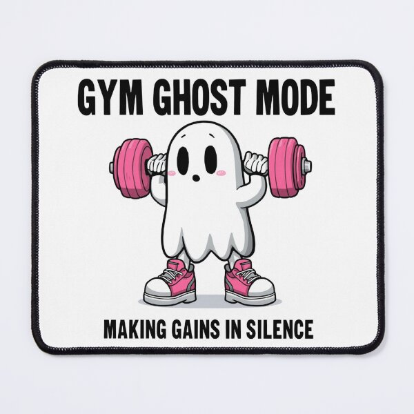 Item preview, Gym Ghost Mode – Making Gains in Silence designed and sold by Sparkofart07.