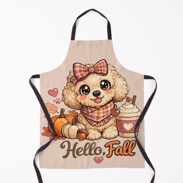 Item preview, Hello Fall Cute Poodle Puppy designed and sold by aleano2026.