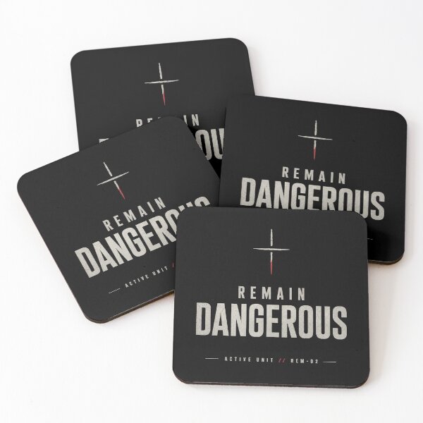 Item preview, Remain Dangerous: Active Unit – Dark Minimalist Typography designed and sold by No Excuses Supply.