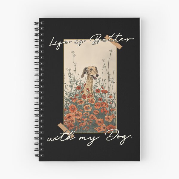 Item preview, Funny Saluki Life is Better Floral Cottagecore Mom Dad Kids designed and sold by rafaeltto.