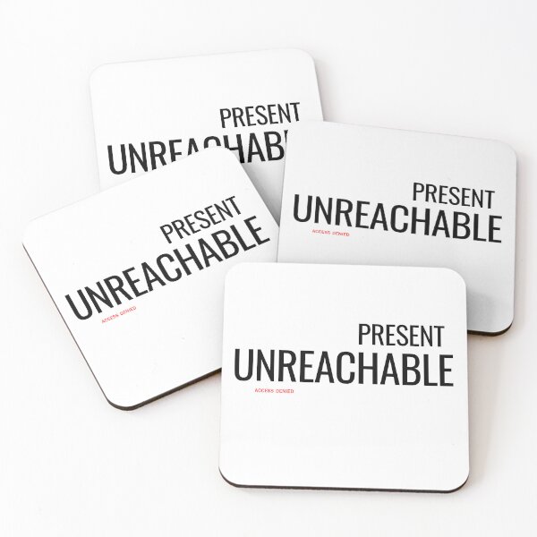 Item preview, Present Unreachable Minimalist Typography Streetwear designed and sold by No Excuses Supply.