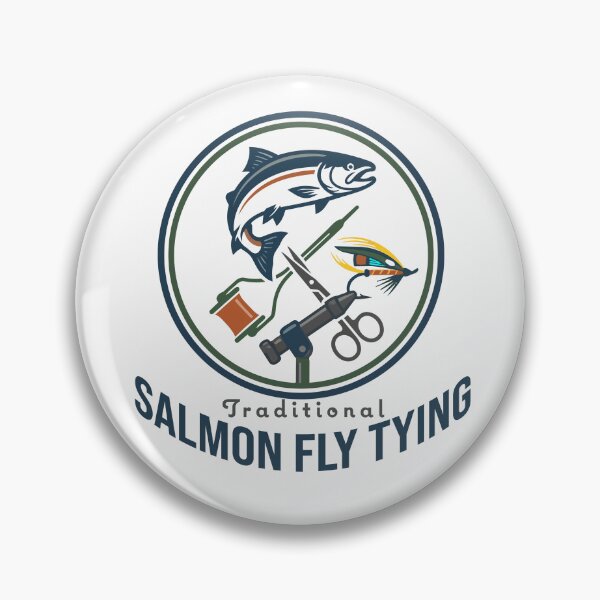 Item preview, The fly tyer "SALMON FLY TYING" graphic Illustration. designed and sold by Art-Horizon.