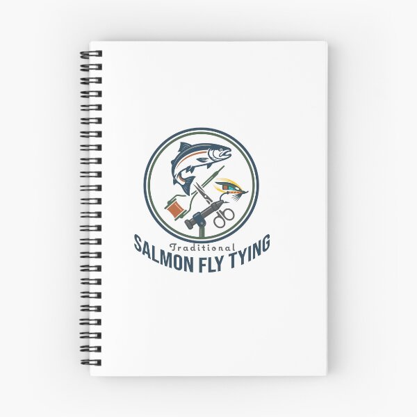 Item preview, The fly tyer "SALMON FLY TYING" graphic Illustration. designed and sold by Art-Horizon.