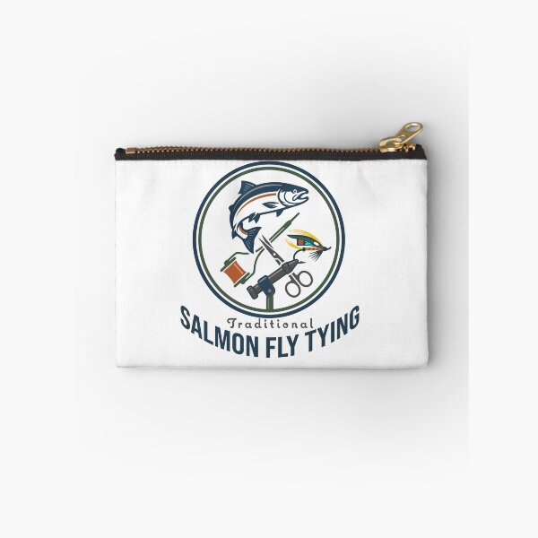Item preview, The fly tyer "SALMON FLY TYING" graphic Illustration. designed and sold by Art-Horizon.