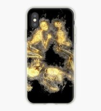 Skeleton human glowing Art iPhone Case