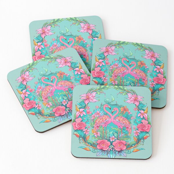 Item preview, Flamingos in Paradise designed and sold by WesScottsWhimsy.