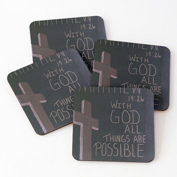 Item preview, MATTHEW 19:26 designed and sold by NapierStudios.