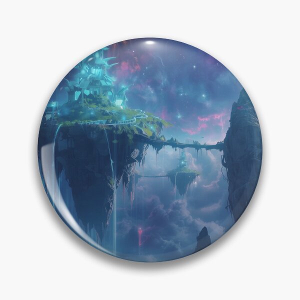 Item preview, Celestial Floating Islands Fantasy Landscape designed and sold by Luminous Wilds.