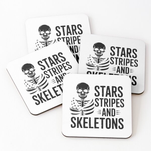 Item preview, Stars Stripes And Skeletons designed and sold by theartfulaspie.