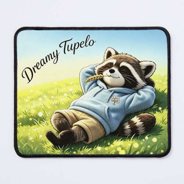 Artikelvorschau, Cute Sleeping Raccoon Avatar – Kawaii Baby Animal Cartoon, Friedliche Natur Ästhetik design entworfen und verkauft von DreamyTupelo.