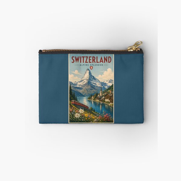Item preview, Switzerland Illustration Travel Art Vintage designed and sold by KrisSidDesigns.