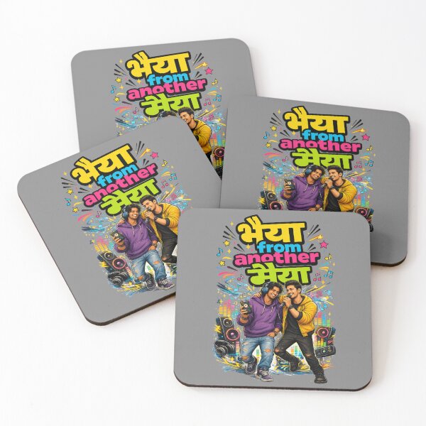 Item preview, Bhaiya from another Maiya - Music Lovers / Musicians | Quirky Hindi Theme Tshirt designed and sold by freezed-frames.