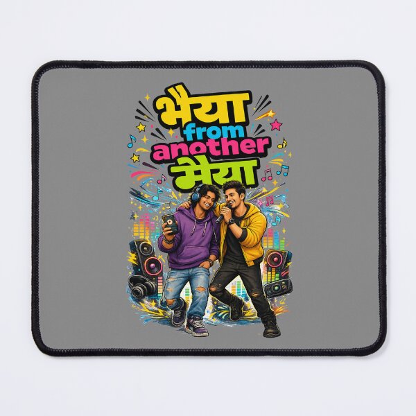 Item preview, Bhaiya from another Maiya - Music Lovers / Musicians | Quirky Hindi Theme Tshirt designed and sold by freezed-frames.