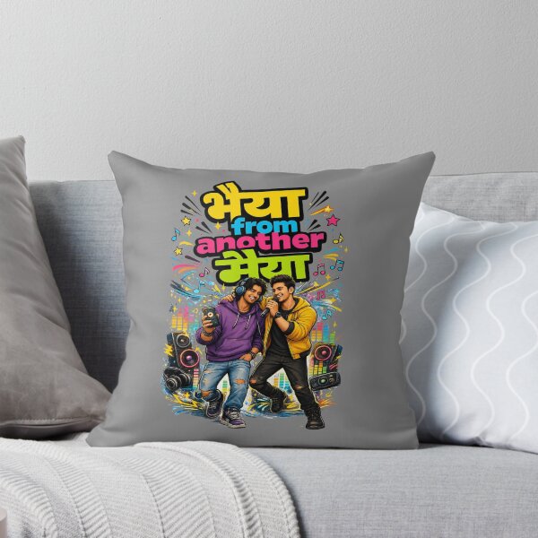 Item preview, Bhaiya from another Maiya - Music Lovers / Musicians | Quirky Hindi Theme Tshirt designed and sold by freezed-frames.