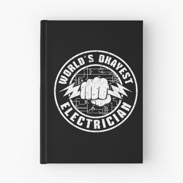 Item preview, World's Okayest Electrician Funny Blueprint Circuit Diagram Vintage Badge designed and sold by Dmetalx Art Apparel.