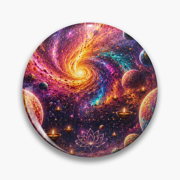 Item preview, Cosmic Holi Universe Explosion | Hindu Galaxy Festival Fantasy Art designed and sold by Homyar.