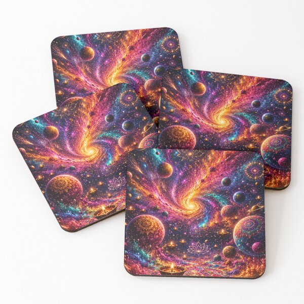 Item preview, Cosmic Holi Universe Explosion | Hindu Galaxy Festival Fantasy Art designed and sold by Homyar.