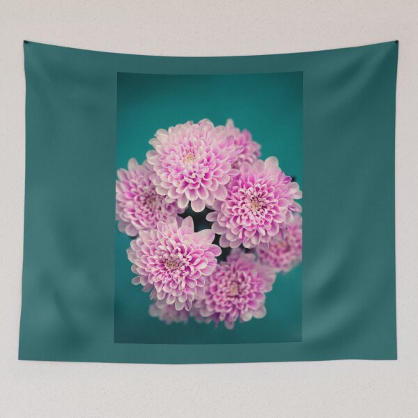 Item preview, Pink daisies on green background designed and sold by olena2552.