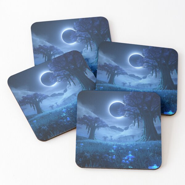 Item preview, Eclipse Forest Sanctuary Fantasy Alien Landscape designed and sold by Luminous Wilds.
