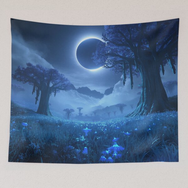Item preview, Eclipse Forest Sanctuary Fantasy Alien Landscape designed and sold by Luminous Wilds.